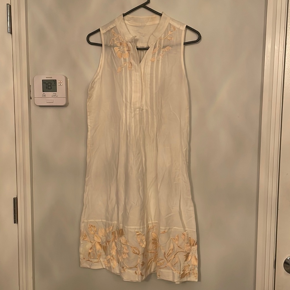 Sleeveless cotton dress